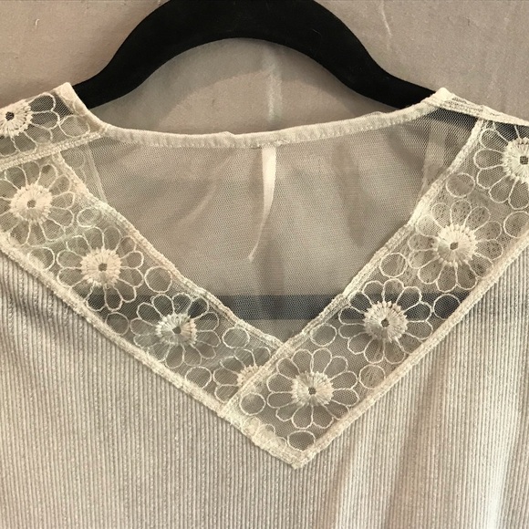 Free People Cream Embellished Blouse - Picture 4 of 7